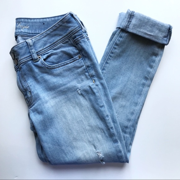 American Eagle Outfitters Denim - American Eagle Skinny Crop Light Wash Denim Jeans